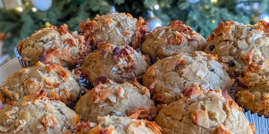 Banana Coconut Muffins (Gluten-free, sugar-free, diary-free, guilt free!)