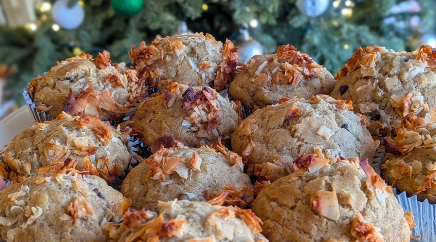 Banana Coconut Muffins (Gluten-free, sugar-free, diary-free, guilt free!)